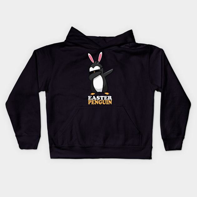 EASTER BUNNY DABBING - EASTER PENGUIN Kids Hoodie by Pannolinno